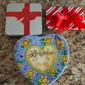 Bundle/Gift Card Tins/Brighton Heart Tin with Yellow Floral and Butterfly Design